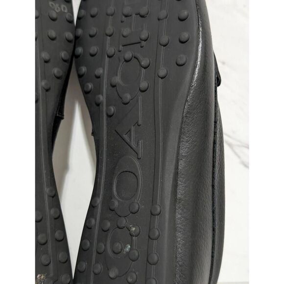 Coach New York Women's Black Solid Slip-On Round Toe Flat Loafers Shoe Size 7B - Picture 4 of 9